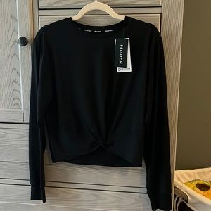 NWT Peloton Lite Lines Twist Front LS Top